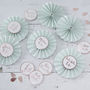 Rose Gold Foiled Baby Shower Pinwheel Badges, thumbnail 1 of 3