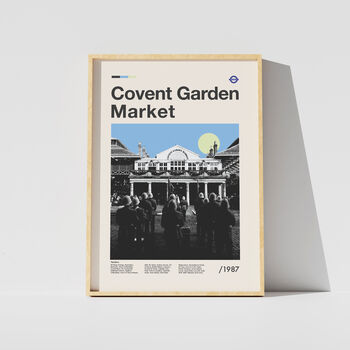 Covent Garden Market Mid Century Style Print, 7 of 8