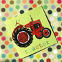 Red Tractor Greetings Card, thumbnail 1 of 5