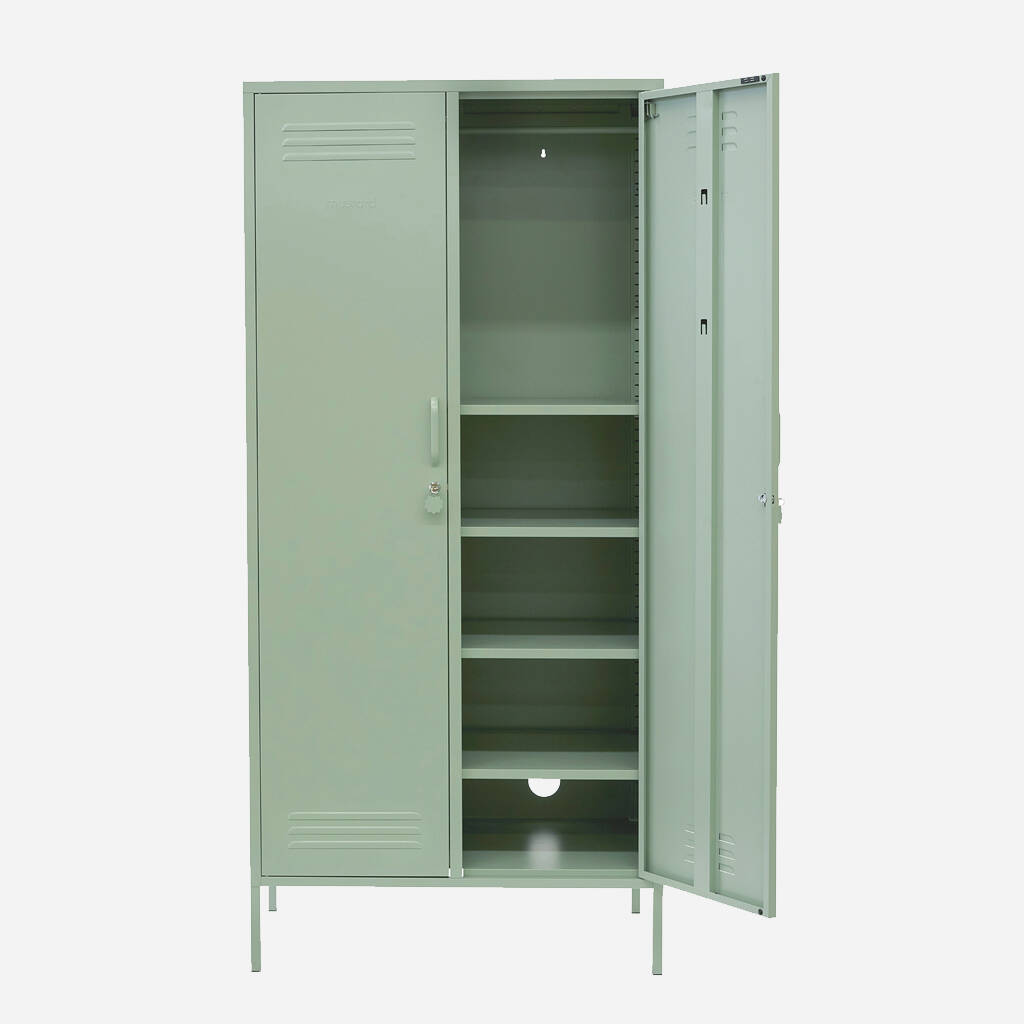 The Double Tall Locker Storage Unit In Sage Green By Little Deer ...