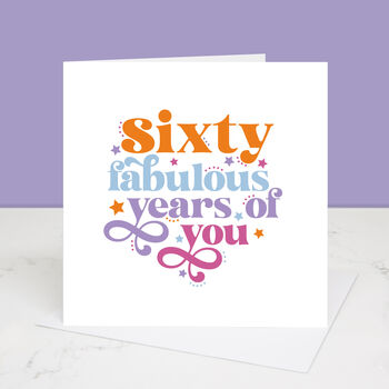 70 Years Of Fabulous You 70th Birthday Card, 7 of 7