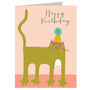 Mini Pink Cat Birthday Card, thumbnail 3 of 5