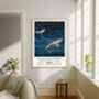 Natural History Exhibition Blue Whale Art Print, thumbnail 2 of 4