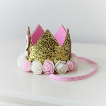 Second Birthday Rosebud Party Crown, 4 of 8