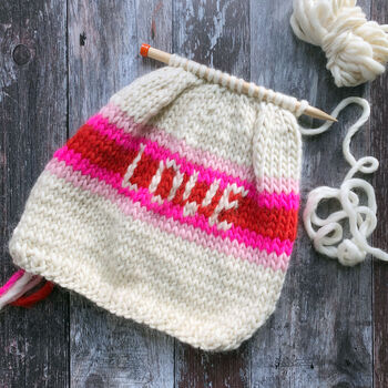Knitting Kit Love Rainbow Hat, 2 of 3