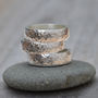 5mm Textured Wedding Band In Sterling Silver, thumbnail 2 of 5