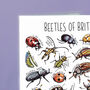 Beetles Of Britain Greeting Card, thumbnail 2 of 7
