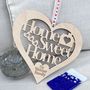 Home Sweet Home Cut Out Wooden Heart, thumbnail 2 of 4