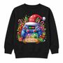 Kids Elf Mode Activated Christmas Sweatshirt, thumbnail 6 of 6