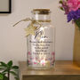 Personalised Birthday Floral LED Jar For Nan Or Grandma, thumbnail 1 of 5
