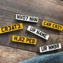 Number Plate Personalised Design Your Enamel Pin, thumbnail 1 of 5