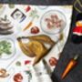 Christmas Dinner Tea Towel | 100% Cotton | Holiday Kitchen Accessory, thumbnail 4 of 5