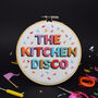 The Kitchen Disco Cross Stitch Craft Kit, thumbnail 1 of 4