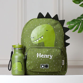 Personalised Trixie Dino Backpack For Nursery, School, Holiday, 7 of 8