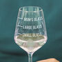 Personalised Mum's Measure Wine Glass, thumbnail 2 of 5