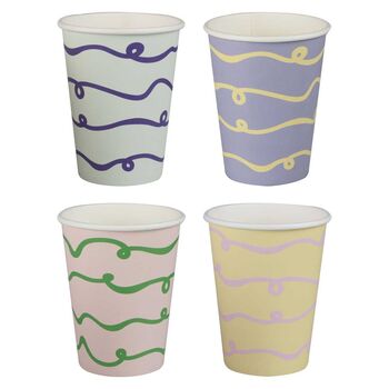 Wavy Pastel Party Cups X Eight, 2 of 2