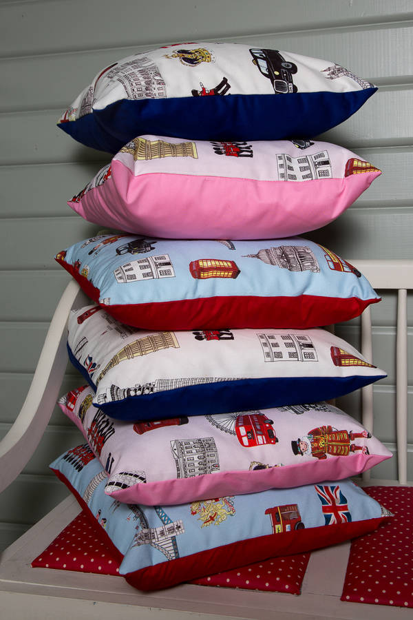 personalised london cushion by hidden lily