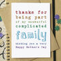 Complicated Family Thank You Step Parent Card, thumbnail 4 of 4