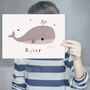 Personalised Name Whale Nursery Print, thumbnail 4 of 5