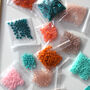 Make A Coral Inspired 3D Beaded Hoop Kit, Turquoise, thumbnail 5 of 7