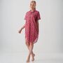 Women's 'Byzantine' Paisley Crisp Cotton Short Sleeve Nightshirt, thumbnail 3 of 4