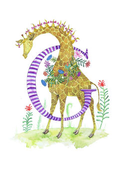 G Is For Giraffe Alphabet Art Print, 2 of 11