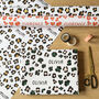Personalised Leopard Print Name Wrapping Paper, thumbnail 2 of 5