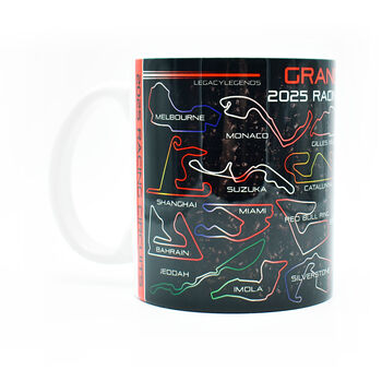 Grand Prix 2025 Circuits Red Edition Mug, 2 of 2