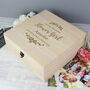 Personalised Floral Flower Girl Engraved Keepsake Box, thumbnail 1 of 3