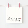 Love You More Typography Card, thumbnail 1 of 3