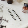 925 Silver Black Obsidian Crystal Drop Earrings, thumbnail 1 of 5