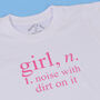 Girls Definition Fun Kids T Shirt, thumbnail 7 of 7