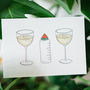 Wine, Bottle And Wine New Baby Card, thumbnail 1 of 7