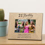 Personalised 21st Birthday Frame, thumbnail 1 of 2