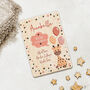 Personalised Wooden Card For New Baby In Pink, thumbnail 2 of 3