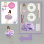 Make Your Own Pom Pom Ballerina Peg Doll Kit, thumbnail 3 of 5
