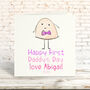 Happy Father's Day Personalised Pink Or Blue Card, thumbnail 2 of 4