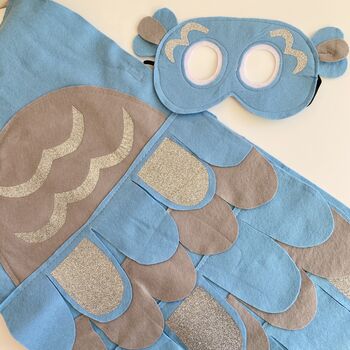 Grey Blue Little Fish Costume For Children And Adults, 4 of 10