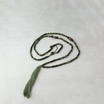 Colourful Bead Tassel Long Necklace, 4 of 8