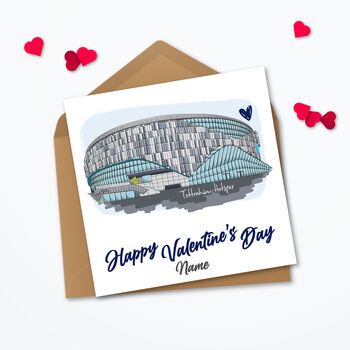 Valentines Tottenham Fc Personalised Card, 2 of 5