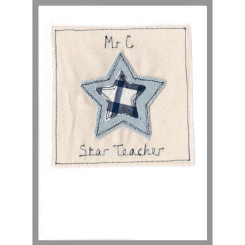 Personalised Star Teacher Thank You Card, 2 of 12