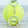 Personalised Name Tennis Ball Keyring, thumbnail 1 of 3