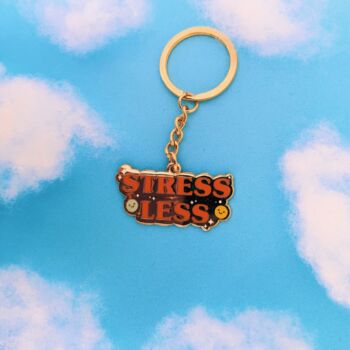 Stress Less Enamel Keyring, 4 of 4