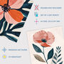 Set Three Wall Art Prints A4 Poppy Flowers Floral, thumbnail 4 of 7