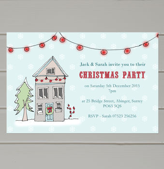Personalised Christmas Party Invitations, 2 of 2