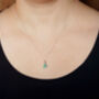 Special Order Australian Raindrop Opal Doublet Necklace, thumbnail 3 of 4