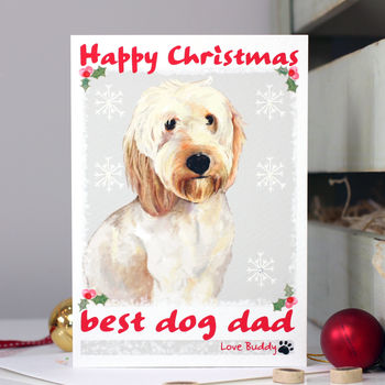 Personalised 'Buddy' Dog Christmas Card, 4 of 8
