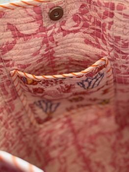 Tote Bag, Beach Bag, Block Print Indian Handbag, 8 of 12