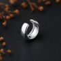 Small Rounded Sterling Silver Ear Cuff, thumbnail 1 of 5