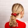 Arsenal Football Club Crest And Cannon Hair Scrunchie, thumbnail 2 of 6